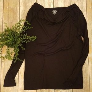 $2/20 Ann Taylor LOFT Black Top Medium Petite MP